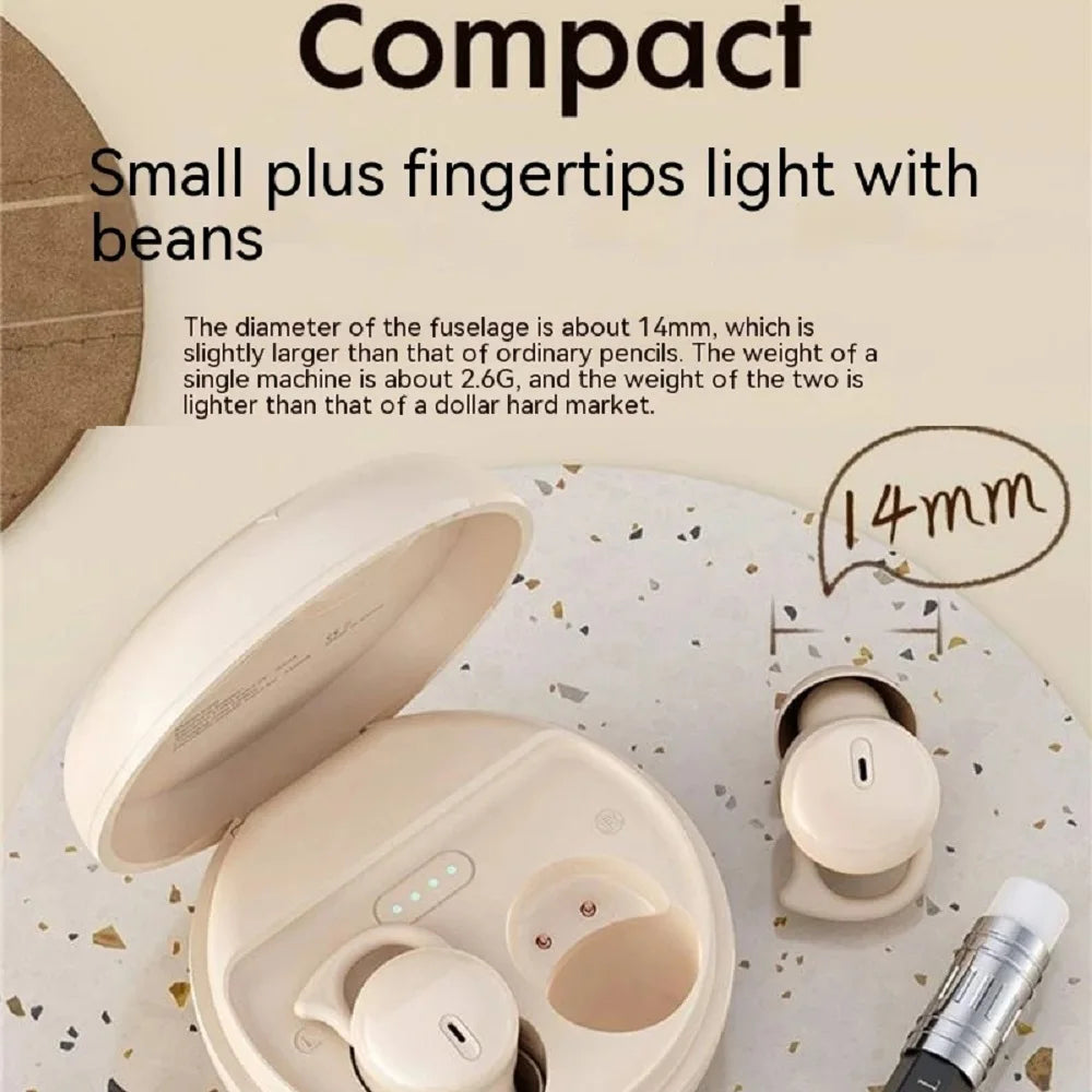 Sleep Wireless Earbuds Blue Tooth In Ear Waterproof Headphones TWS Mini Invisible Earphones HIFI Stereo Sports Headset Game