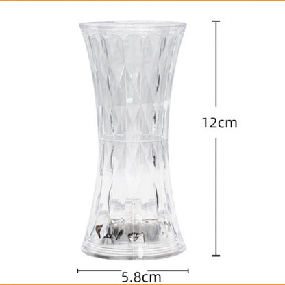 LED Crystal Table Lamp Flameless Battery Power Candles Atmosphere Light Night Lights Lamp Decor Bedroom Wedding Birthday Party
