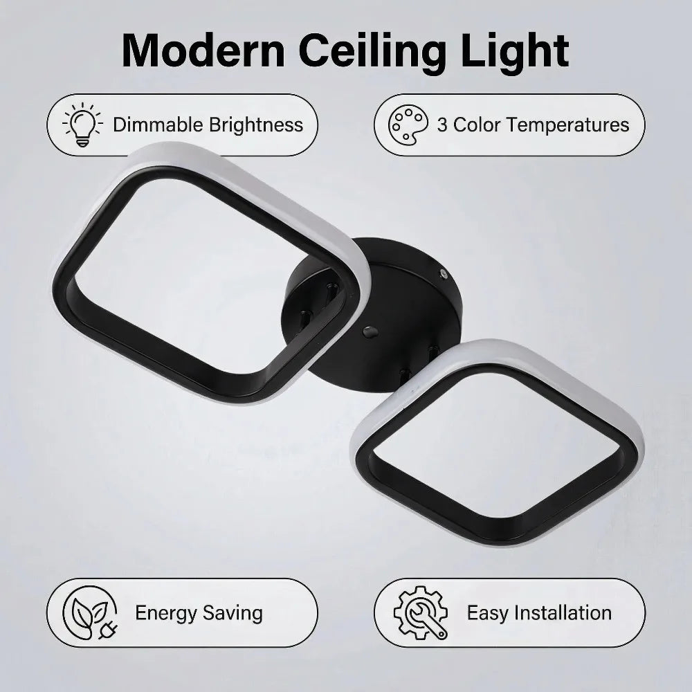 LED Ceiling Lamp Modern Style Geometric Shape Aisle Corridor Light Wall light Kitchen/ Bedroom Lighting 110V White/Warm light