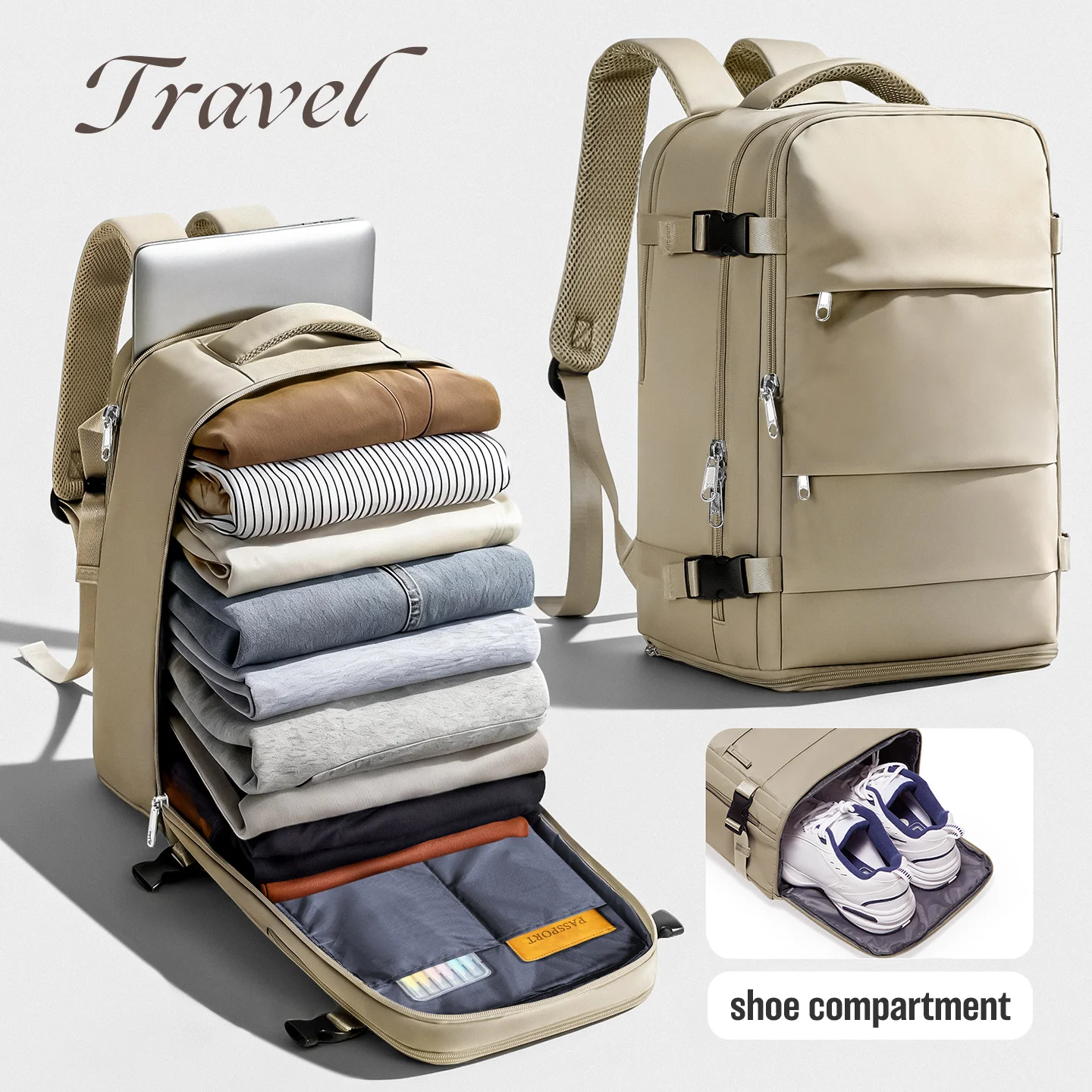 Hand Luggage Ryanair 40x30x20 Travel Backpack Carry-on Bag Aircraft Cabin max wizz air Backpack, Women&