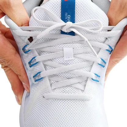 Classic Elastic Shoelaces Flat Sneakers Shoe Laces 7mm Width Shoelace for Kids Adults Shoe Lace Accessories Shoestring Fashion