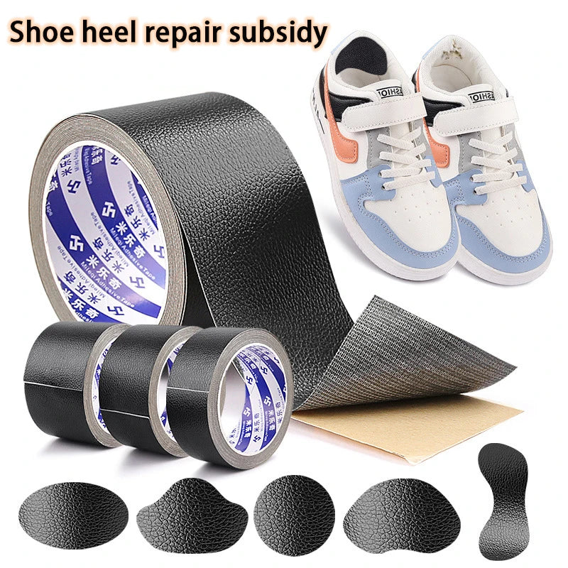 Sneaker Heel Protectors 1 Roll Leather Patche Leather Insole Patches Self-Adhesive Patches Heel Repair Foot Care Products