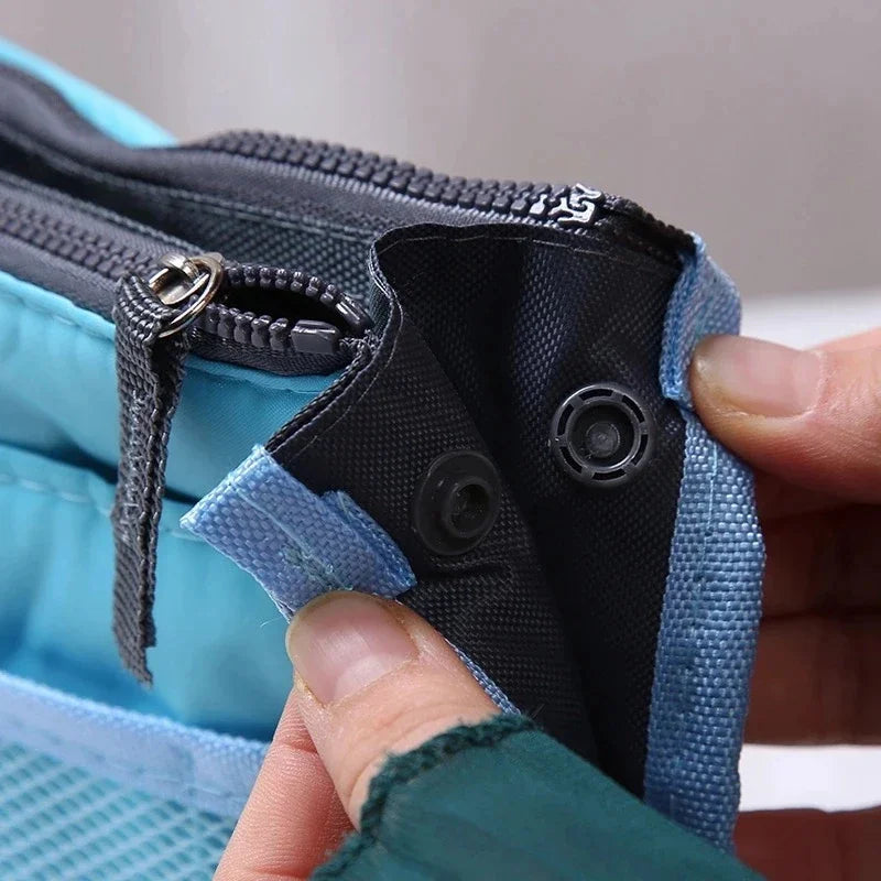 Travel Cosmetic Bags For Women Tote Insert Double Zipper Makeup Bag Toiletries Storage Bag Girl Outdoors Make Up Organizer