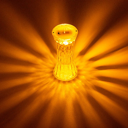 LED Crystal Table Lamp Flameless Battery Power Candles Atmosphere Light Night Lights Lamp Decor Bedroom Wedding Birthday Party