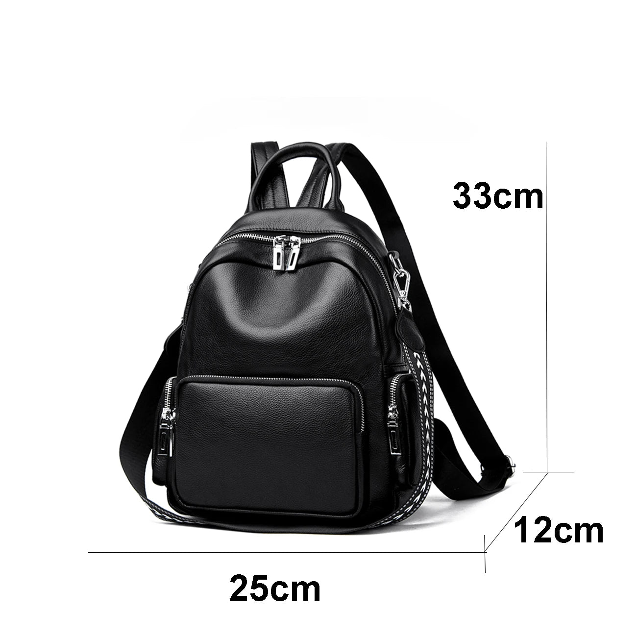 Travel backpack, double-shoulder bag, fashionable travel schoolbag, women&