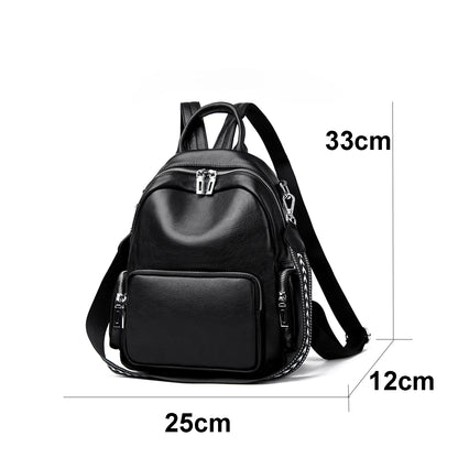 Travel backpack, double-shoulder bag, fashionable travel schoolbag, women&