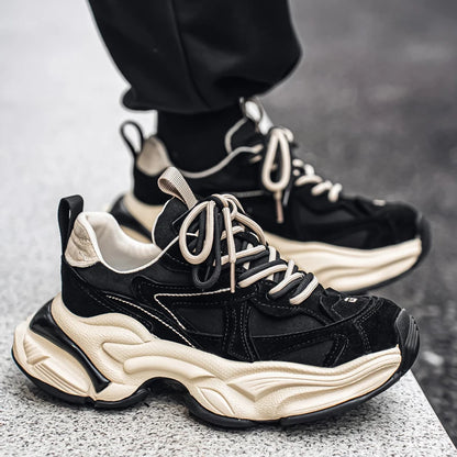 Male Sneakers Casual Sneaker Soft and Comfortable Sports and Leisure Shoes for Men Platform Sports Shoes Wear-resistant Fashion