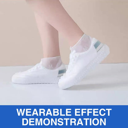 Waterproof Shoe Covers Silicone Anti-Slip Rain Boots Unisex Sneakers Protector for Outdoor Rainy Day Protectors Shoes Cover