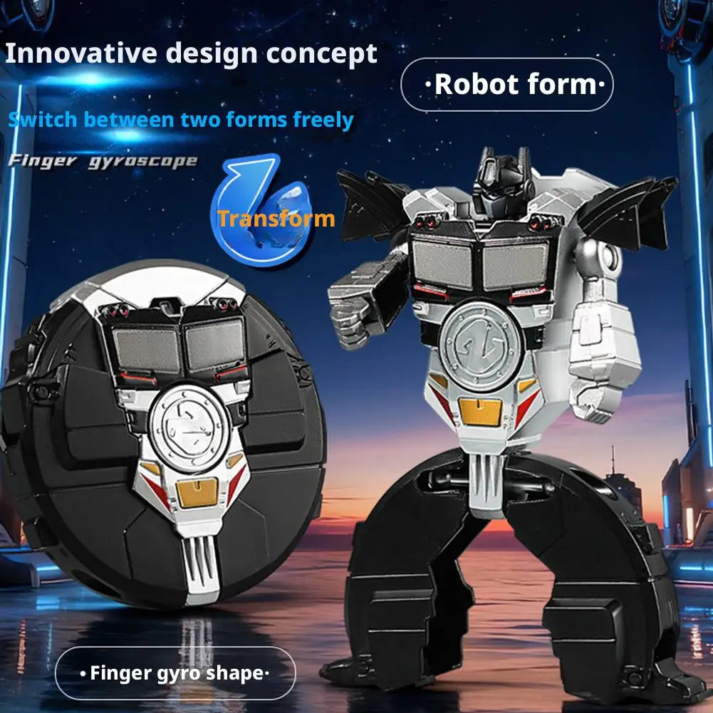 NEW Transformable Fidget Spinners Funny Sensory Fidget Toys Deformable DIY Round to Robot Fingertip Toys for Kids Party Gifts