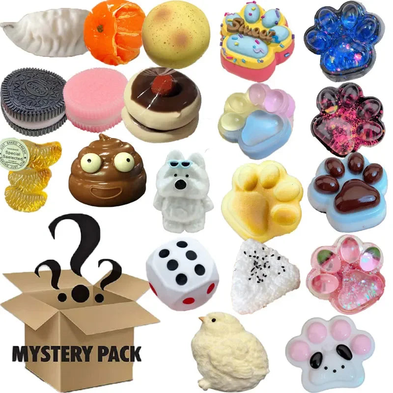 Random Fidget Toys Mystery Gifts Pack Surprise Box 300 Different Fidget Set Antistress Relief Toys for kids