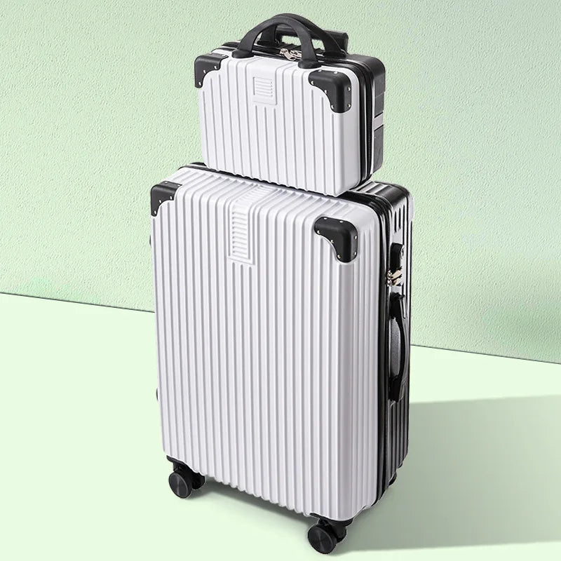 Premium Roller Luggage Large Capacity 20 Inch Carry on Durable Steel Zipper Women Men Travel Case Travel Luggage Luggage Set