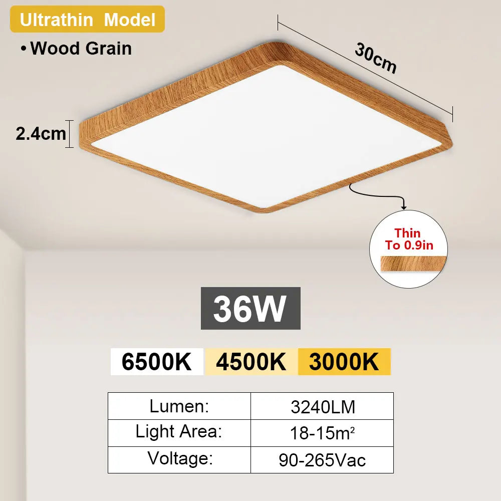 LED Ceiling Light Modern Dimmable Fixture for Bedroom Living Room Kitchen Hallway High Power Ultra Bright Home Decor Lamp Style