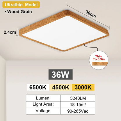 LED Ceiling Light Modern Dimmable Fixture for Bedroom Living Room Kitchen Hallway High Power Ultra Bright Home Decor Lamp Style