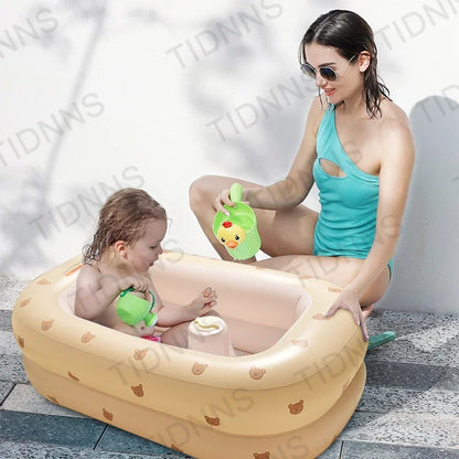 Newborn to Toddler Bath Tub,Inflatable Baby Bathtub with Built-in Air Pump,Portable Travel Shower Deflates Folds Easily