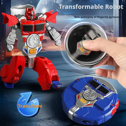 NEW Transformable Fidget Spinners Funny Sensory Fidget Toys Deformable DIY Round to Robot Fingertip Toys for Kids Party Gifts