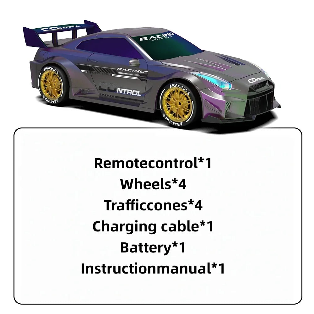 RC Drift Racing Toy, 2. 4GHz Four Wheel Drive, Cool Lights, Supports Multiplayer Competition