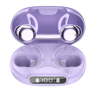 Sleep Bluetooth Earbuds ANC Noise Cancelling with Translation In-Ear Headphones Portable Charging LED Display for Travel Work