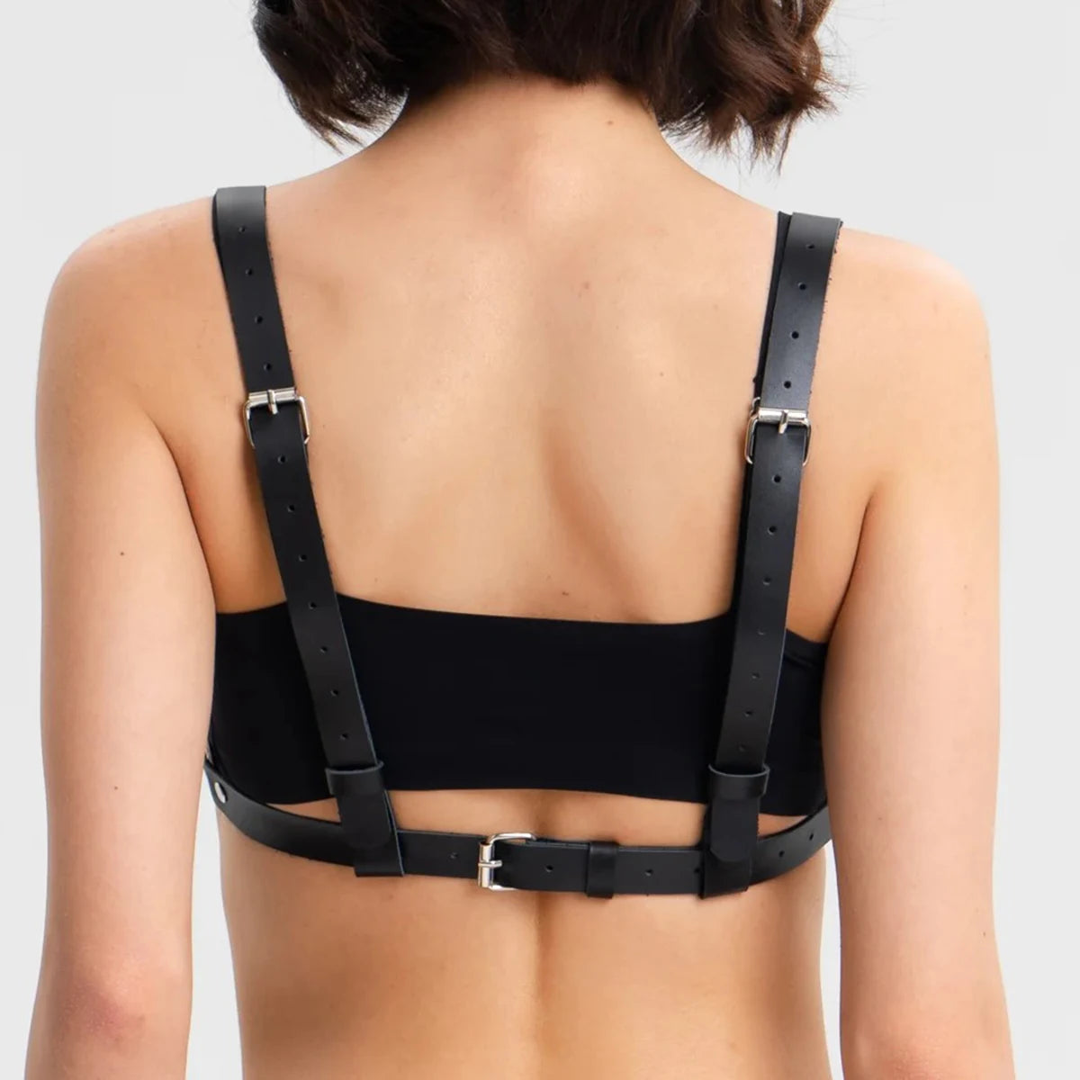 Fashion Women Body Harness Belt Chest Harness Corset Leather Lingerie Gothic Clothing Harness for Festival Clothing Accessories