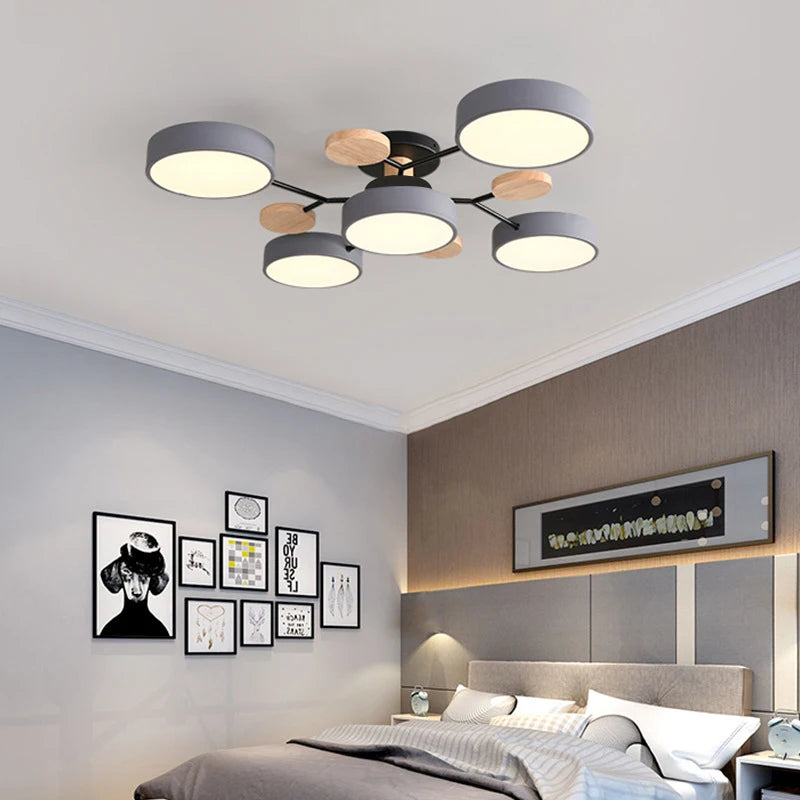 Modern LED Chandelier for Living Room Bedroom Hotel 3 Different Colors Ceiling Lamp Nordic Home Lighting Ceiling Pendant Lamp