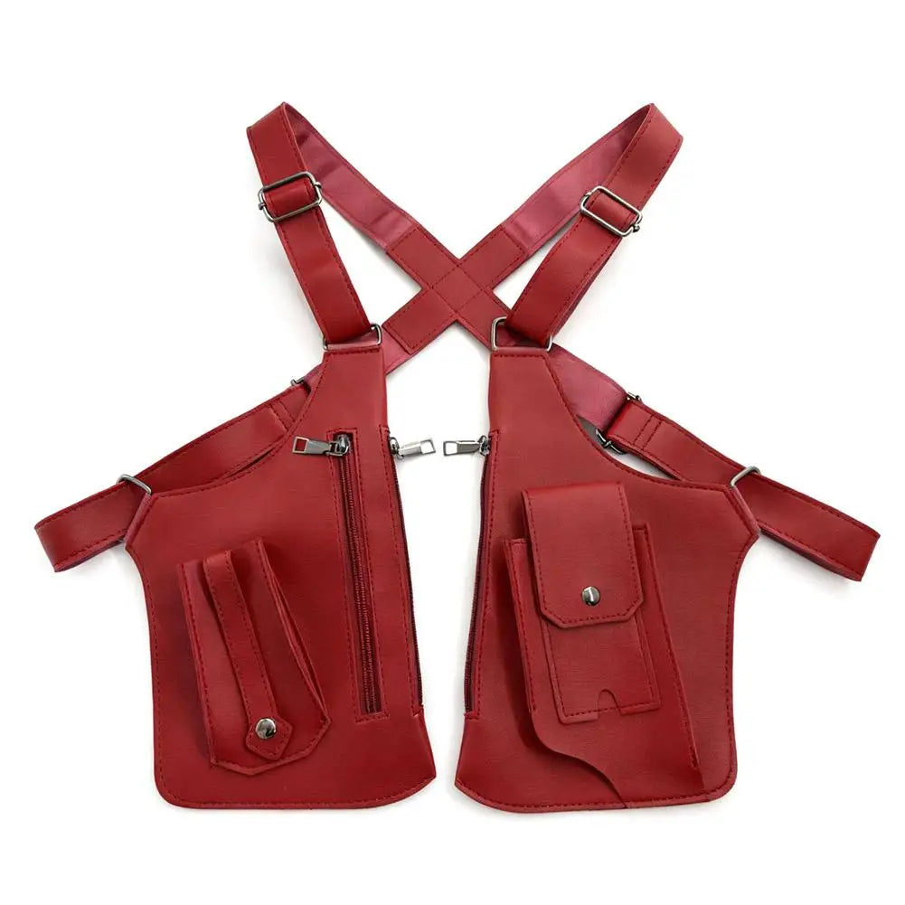 Outdoor Anti-theft Tactical Bag Men Retro Double Shoulder Strap Multi-pocket Crossbody Bags Double Shoulder Strap Multi-Pocket
