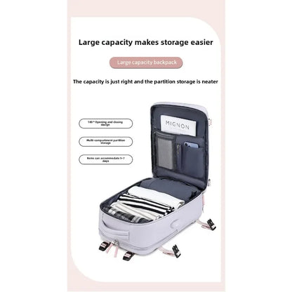 Travel Double-shoulder Backpack. Large Capacity and Multifunctional. Suitable for Ladies and Male Students. Travel Bag