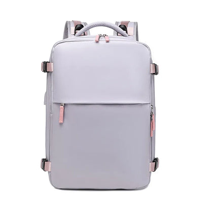 Travel Double-shoulder Backpack. Large Capacity and Multifunctional. Suitable for Ladies and Male Students. Travel Bag