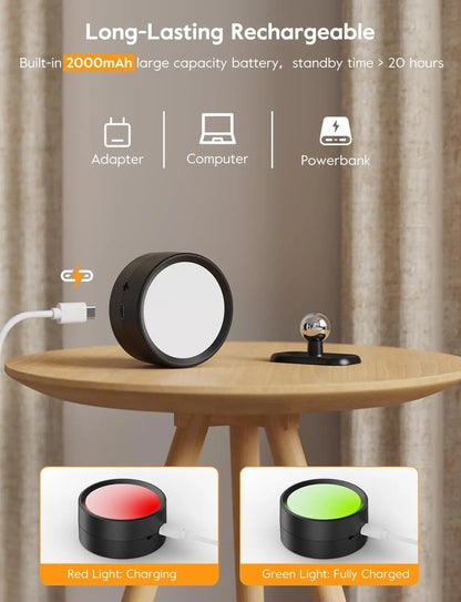 LED Wall Sconces light, 3 Brightness Levels 3 Color Modes Wall Lights Battery Operated 360° Rotatable Touch Control Wall lamp
