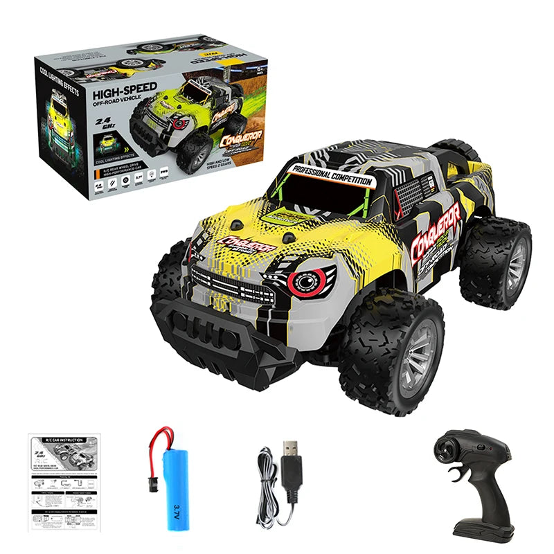 RC drift car two-wheel drive electric racing car remote control, truck toysElectric Remote Control Toy Car for Drifting Fun