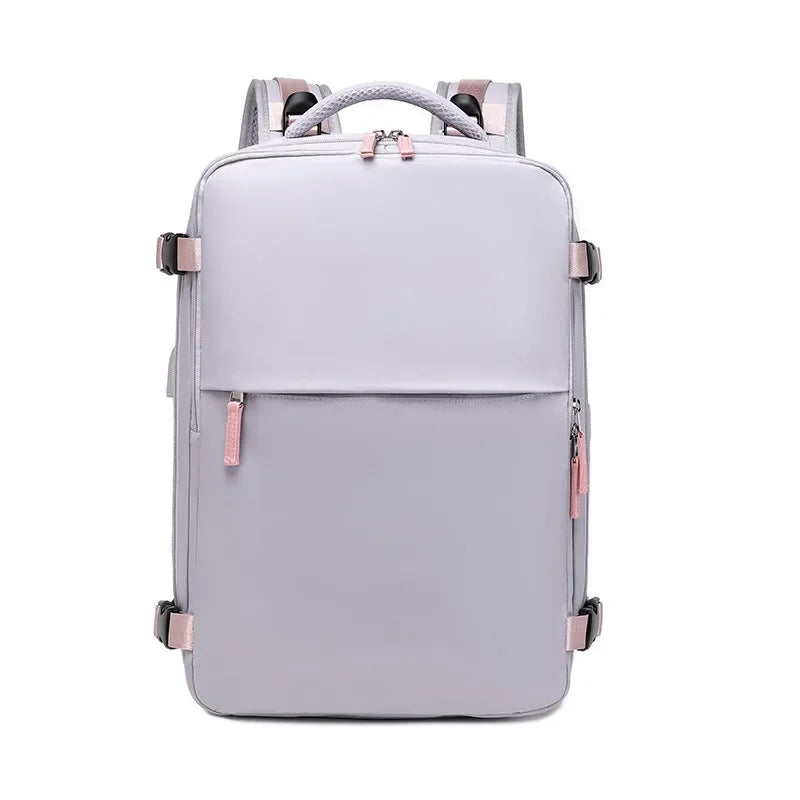 Travel Double-shoulder Backpack. Large Capacity and Multifunctional. Suitable for Ladies and Male Students. Travel Bag
