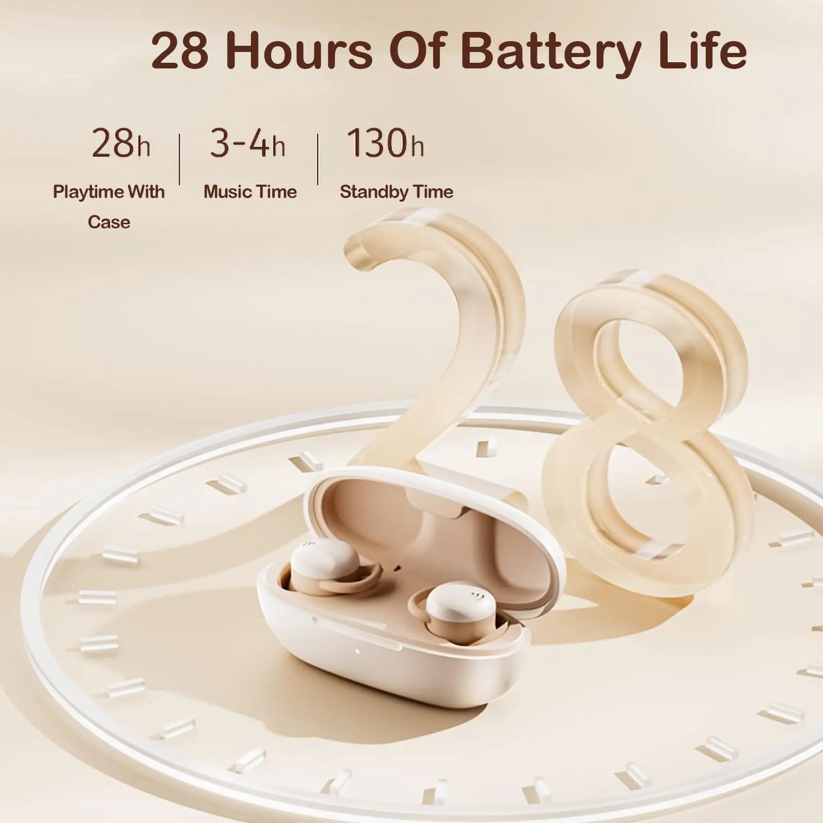 Wireless Sleep Invisible Earbuds Bluetooth 5.3 Noise Cancellation Painless Wearing Hifi Stereo Earphones For Side Sleepers Gifts