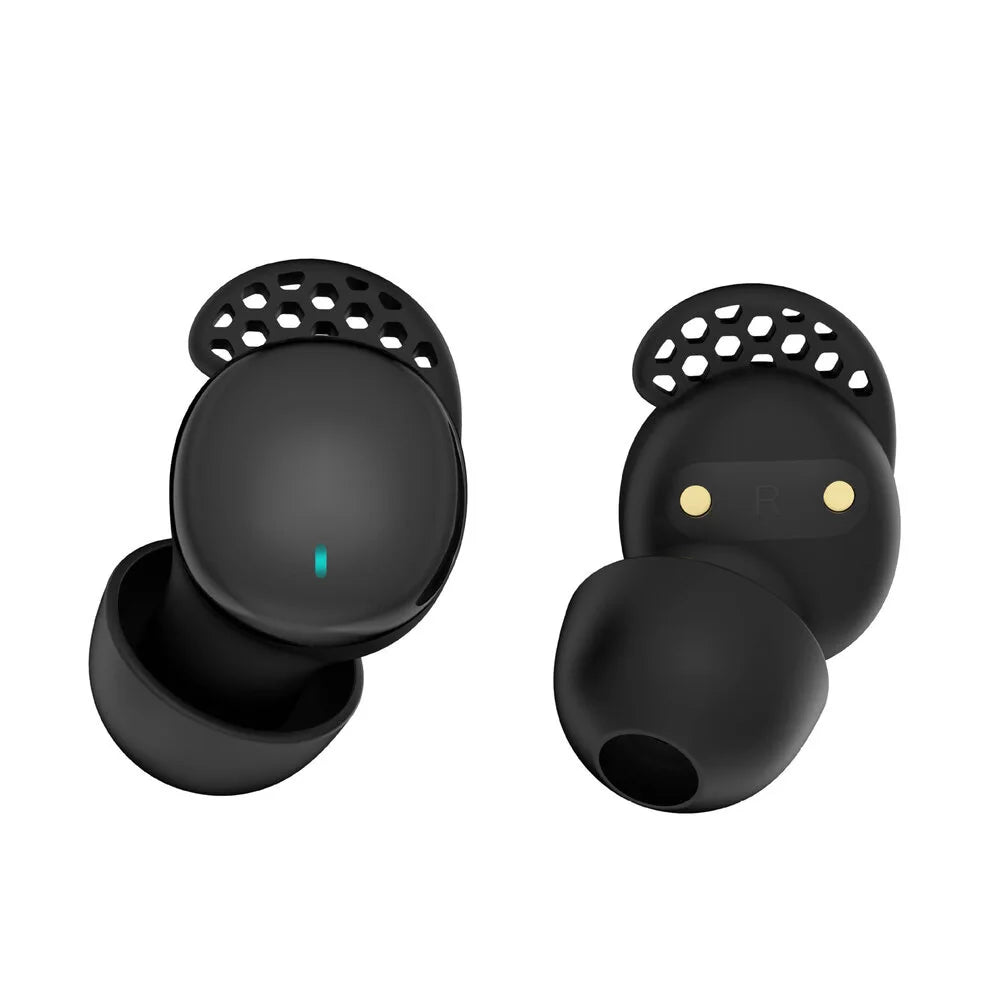 Wireless Sleep Earbuds In Ear Physical Noise Reduction Earphones For Side Sleepers Charging Case LED Display 5.5H Music Playback