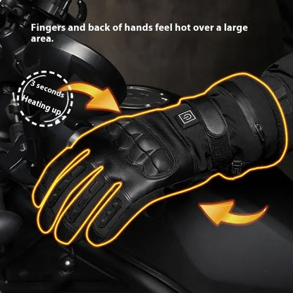Heated Gloves Hand Warmer Electric Thermal Gloves Waterproof Snowboard Cycling Motorcycle Bicycle Ski Outdoor Winter Gloves