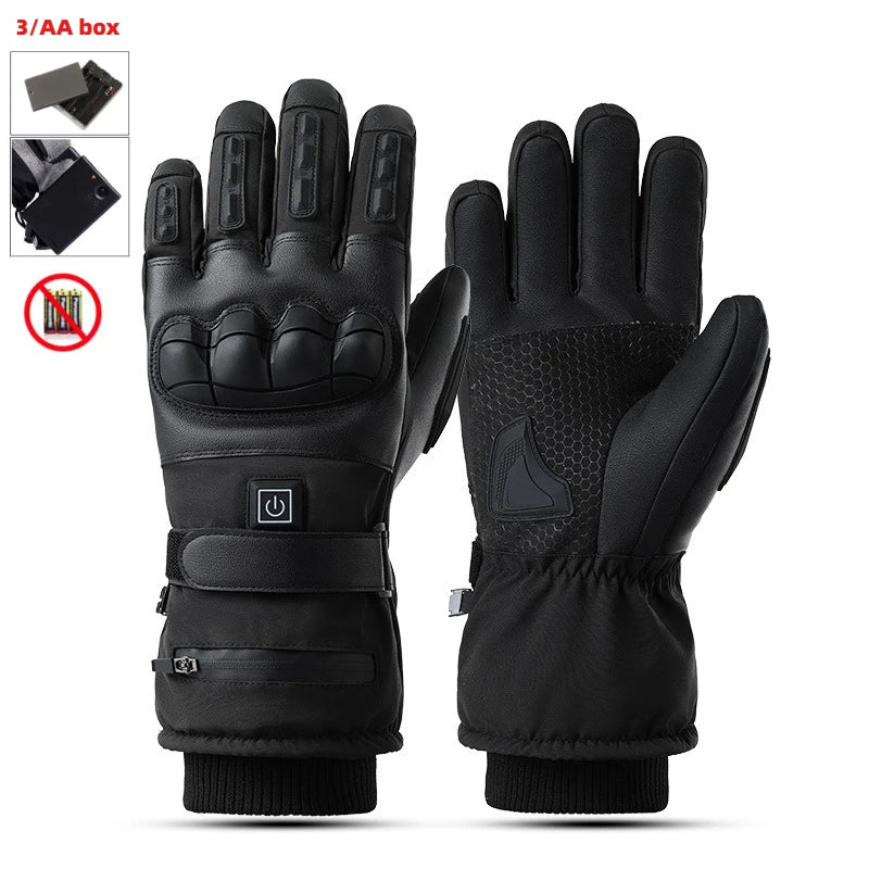 Heated Motorcycle Gloves Winter Glove Touchscreen Gloves Protective Gloves Electric Gloves With Heating Function for Ski Biking