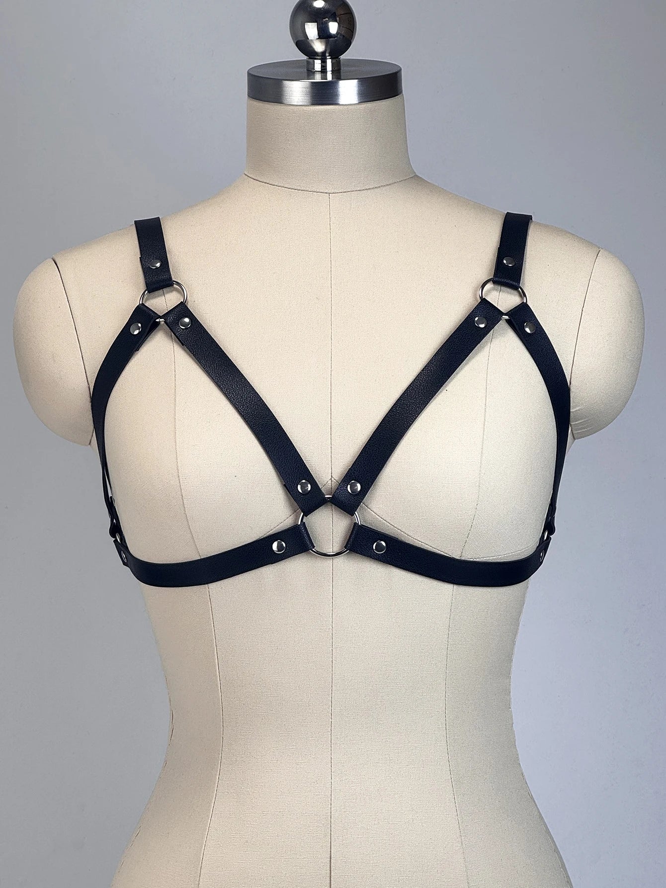 Fashion Women Body Harness Belt Chest Harness Corset Leather Lingerie Gothic Clothing Harness for Festival Clothing Accessories