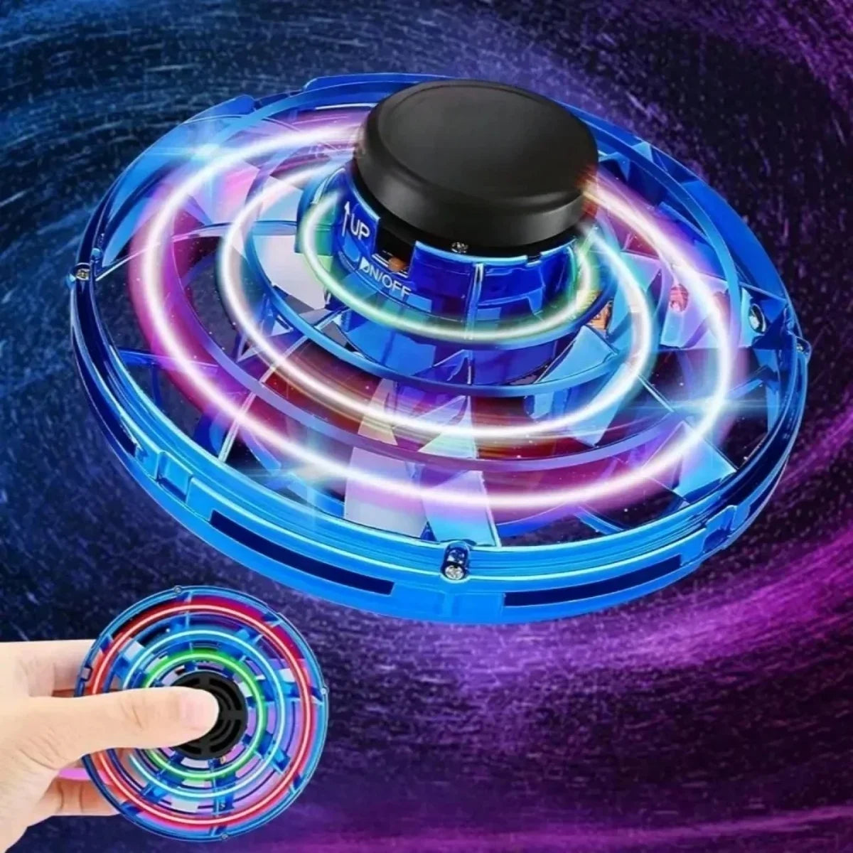 Flying Ball Toys Magic Ball Flying Spinner Flight Gyro Mini UFO Fingertip Drone Aircraft Induction Gyroscope Decompression Toys