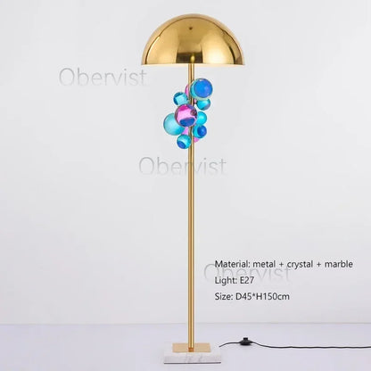 Light Luxury Creative Crystal Table Lamp Colorful Crystal Transparent Bedroom Study Table Lamp Postmodern Table Lamp Room Decor
