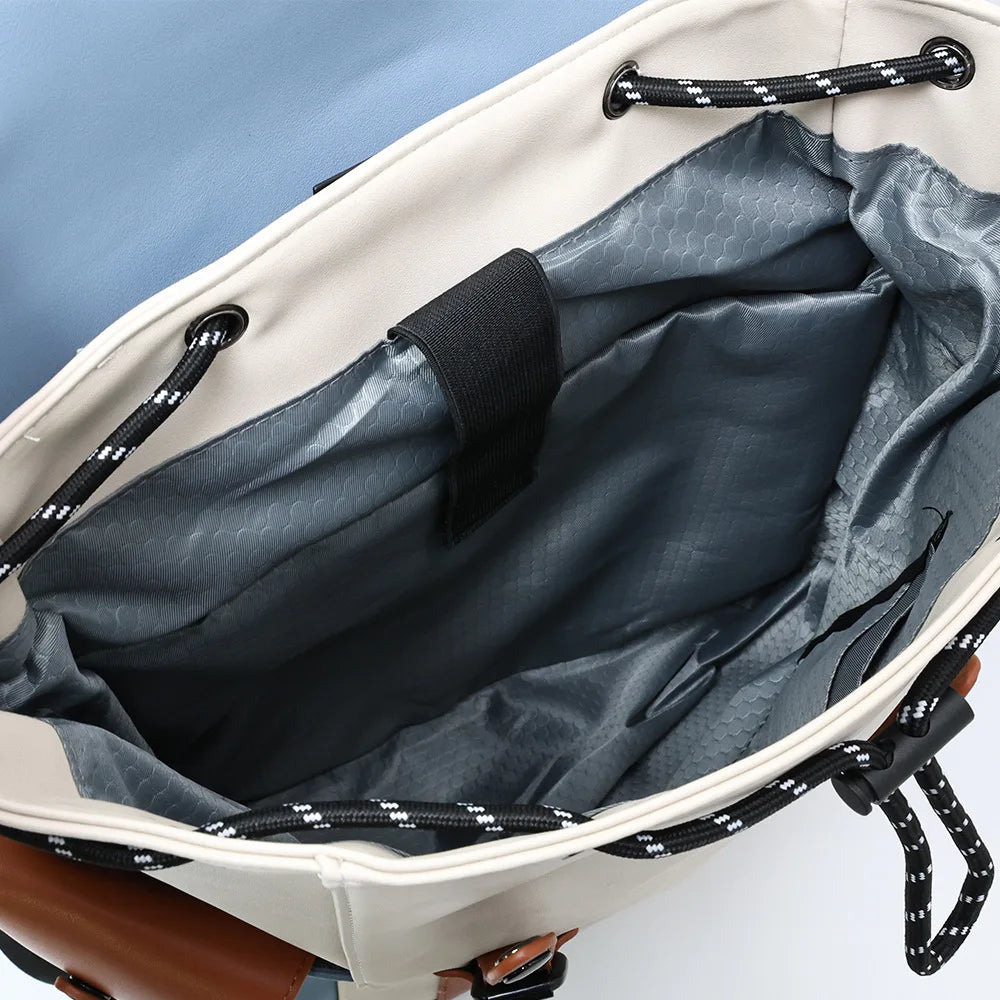 2026 New Travel Backpack, Simple Casual Bag, Retro Color-Blocking Commuter Bag, Unisex Laptop Bag, Large-Capacity Student School Bag