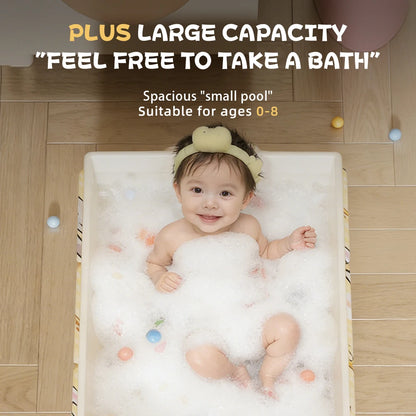 1PC Indoor Foldable Baby Bathtub, Baby Bath Tub, Foldable for Storage, Home Use Baby Swimming Tub, Bath Tub