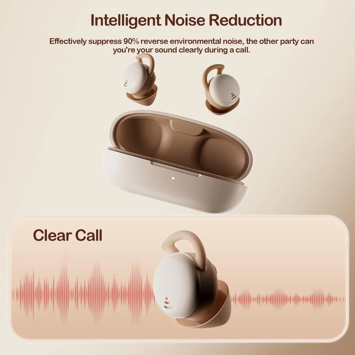 Wireless Sleep Invisible Earbuds Bluetooth 5.3 Noise Cancellation Painless Wearing Hifi Stereo Earphones For Side Sleepers Gifts
