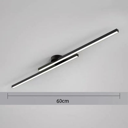 Long Aluminium LED Ceiling Light Modern Creative Design Ceiling Lamp Indoor Lighting Fixture Hallway Balcony Aisle Office Lustre