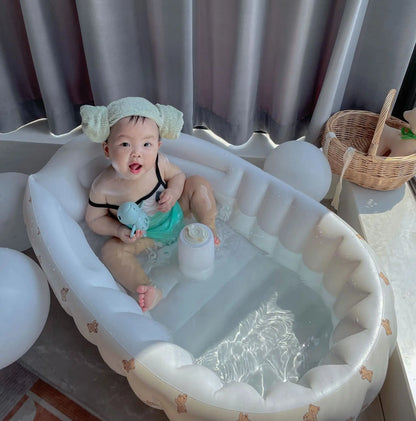 Infant inflatable bathtub High-value baby pvc bathtub Foldable bath tub game pool