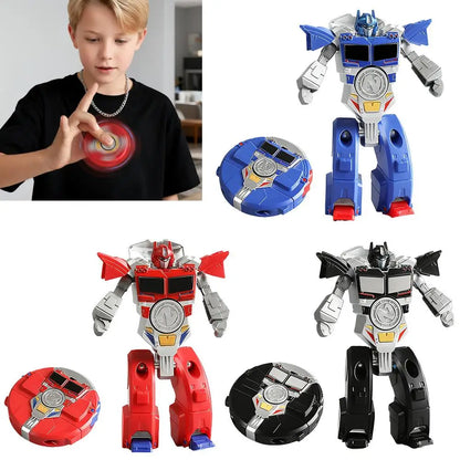 NEW Transformable Fidget Spinners Funny Sensory Fidget Toys Deformable DIY Round to Robot Fingertip Toys for Kids Party Gifts