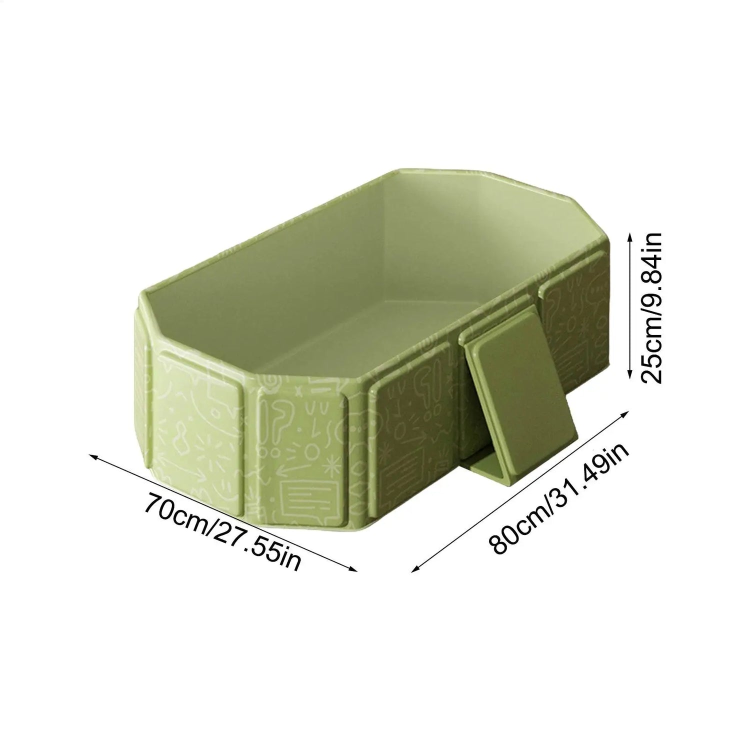 Baby Large Foldable Bathtub  Baby Shower Tub Includes 2 Ducks 5 Balls Shower Basin Bathroom Pool for Kids 0-8 Years Old