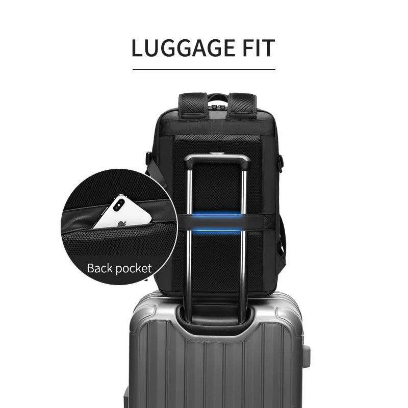 Travel Backpack For Men  Expand 39L Business 17 Inch Laptop Backpack Backpack USB Charging Waterproof hiking outdoor Backpack