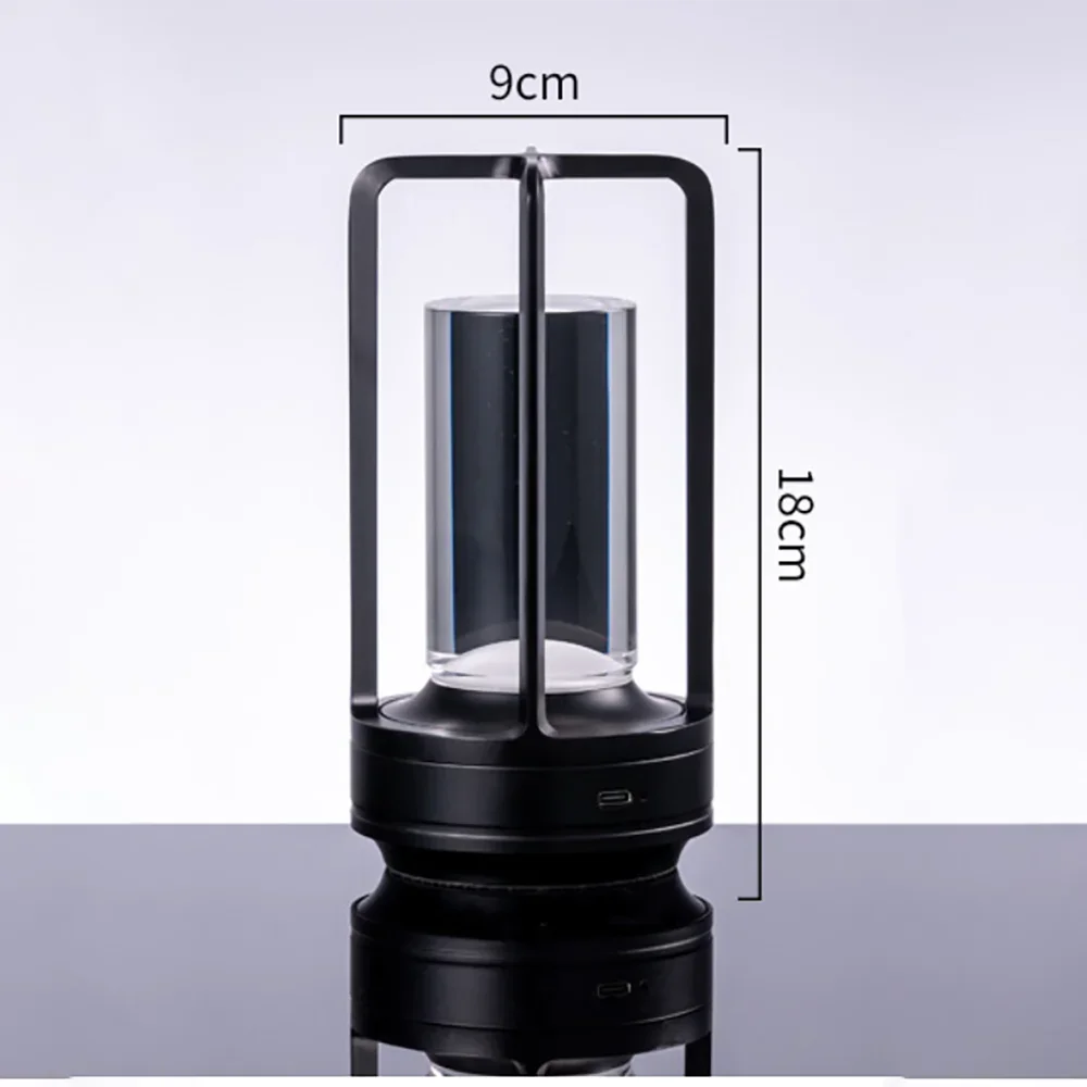 crystal lamp Plastic bedside table bedroom led Touch table lamp Restaurant decoration atmosphere Night light