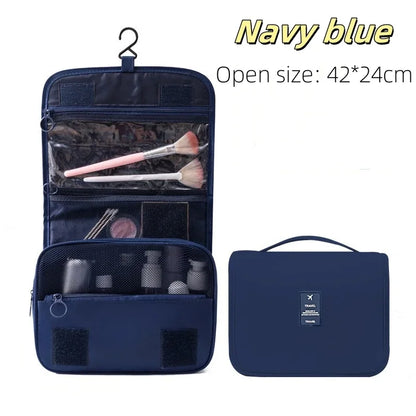 High Quality Travel Makeup Bag Waterproof Toiletries Organizer  Women Neceser Bathroom Hook Wash Pouch Hook Makeup Storage Bag