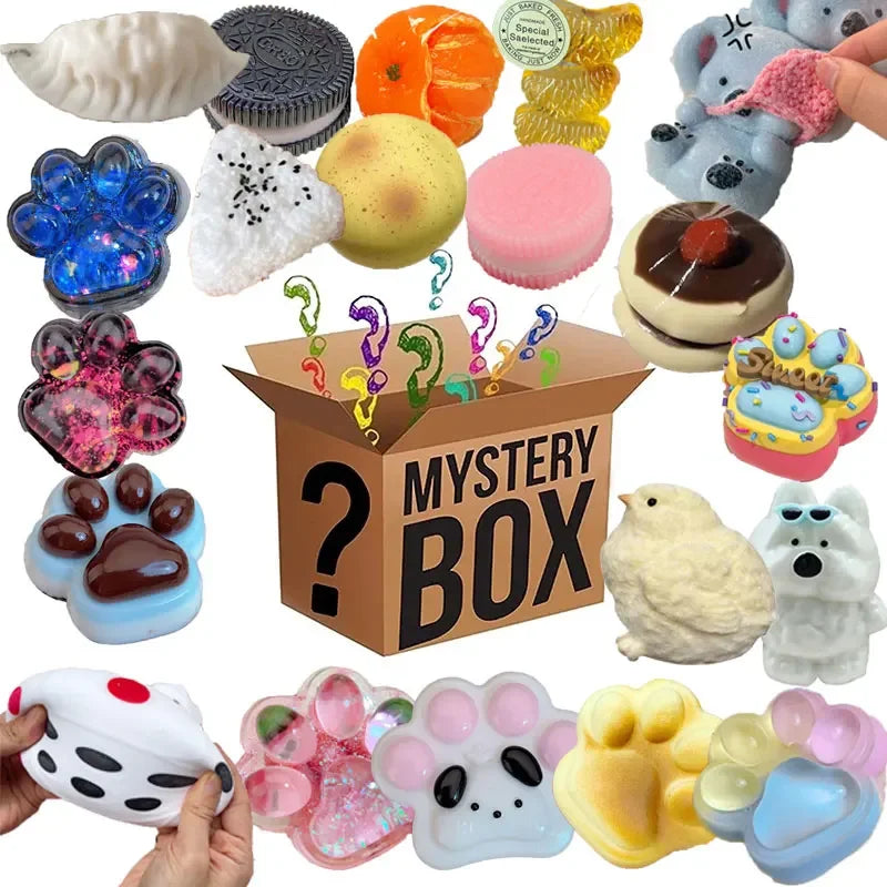 Random Fidget Toys Mystery Gifts Pack Surprise Box 300 Different Fidget Set Antistress Relief Toys for kids