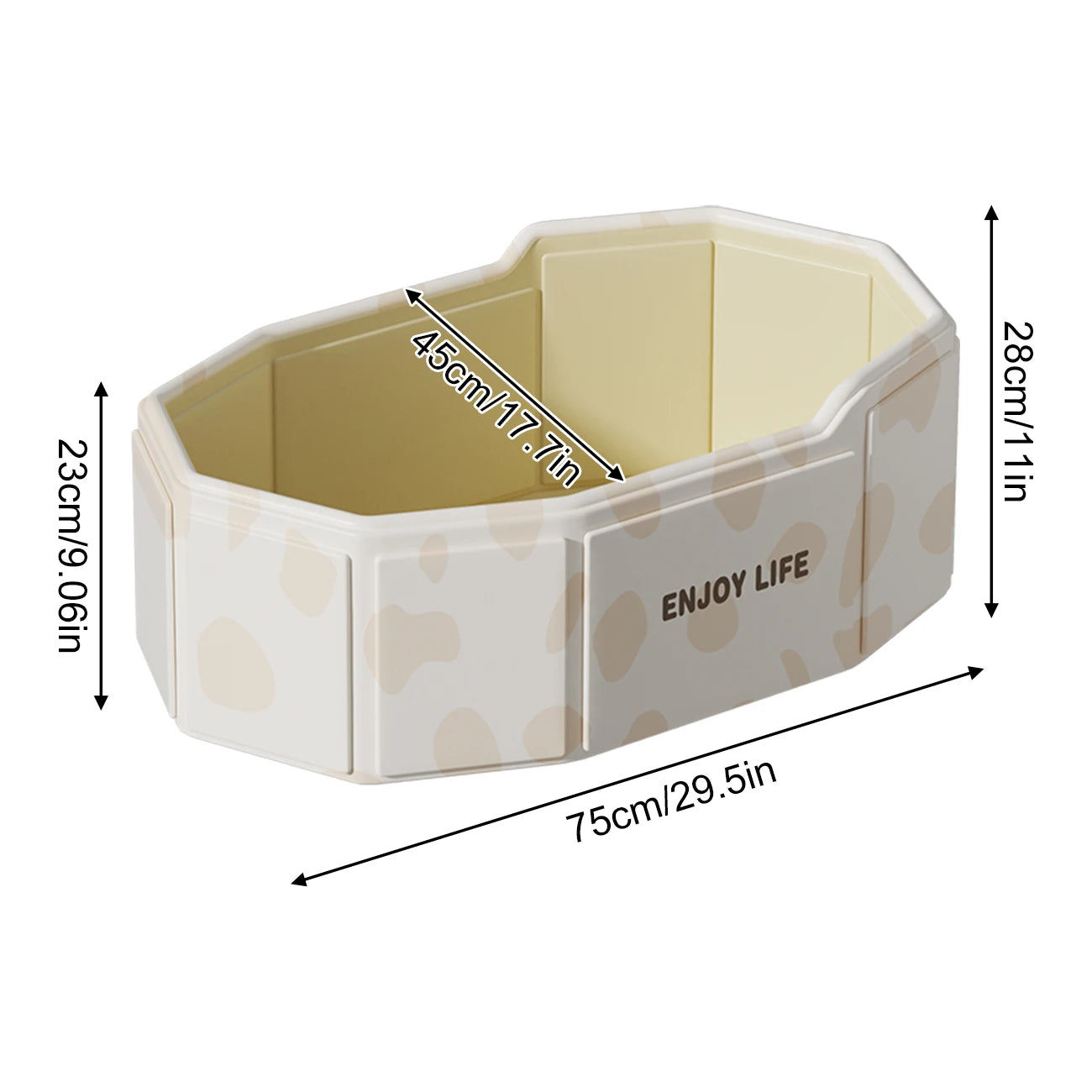 1PC Collapsible Baby Bathtub for Infants &amp; Toddlers, Foldable &amp; Leak-Proof, Reinforced Durable Structure