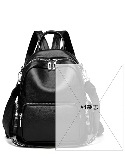 Travel backpack, double-shoulder bag, fashionable travel schoolbag, women&