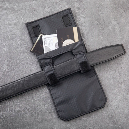 Anti-Theft RFID Blocking Travel Pouch Money Belt Bag for Women &amp; Men Small Wallet for Credit Card ID Cash Passport
